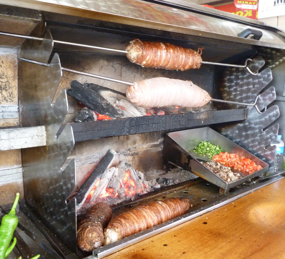 Wood-roasted Kebab Meat in Istanbul